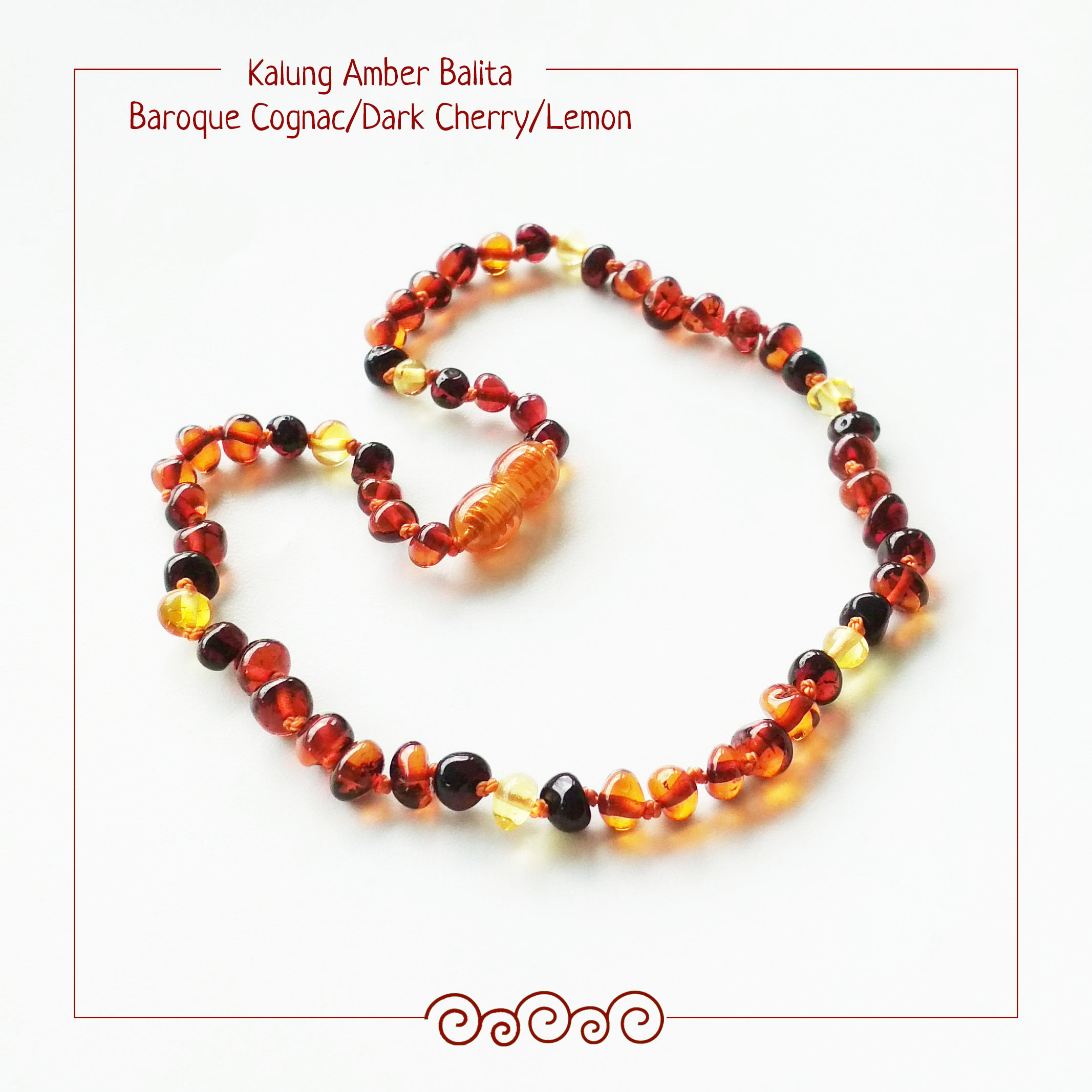 kalung amber bead